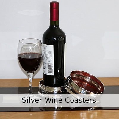 Silver Wine Coasters