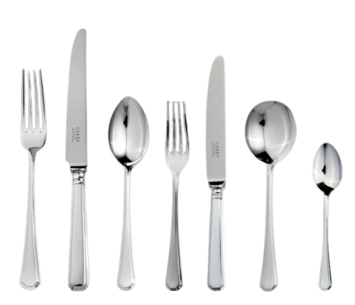44-Piece Silver Hallmarked Canteen of Cutlery – Grecian Pattern, Carr’s of Sheffield 1994