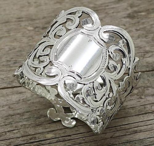 Antique Silver Napkin Ring - WH1906
